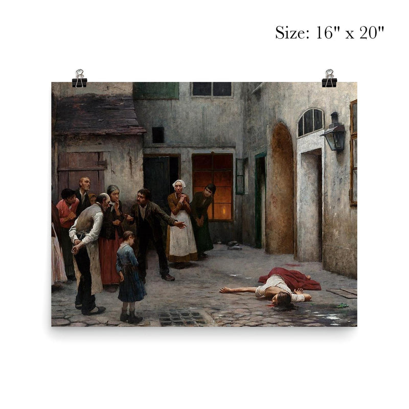 Murder in the House by Jakub Schikaneder poster 2