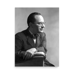 Murray Rothbard poster on a plain backdrop in size 18"x24".