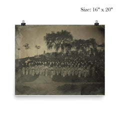 Muster of Militiamen on Boston Common, c. 1850s by Southworth and Hawes poster 2