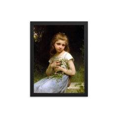 My Daisies by Jules-Cyrille Cavé framed print on a plain backdrop in size 12"x16".