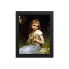 My Daisies by Jules-Cyrille Cavé framed print on a plain backdrop in size 8"x10".