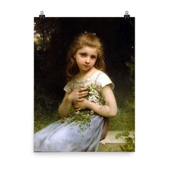 My Daisies by Jules-Cyrille Cavé poster on a plain backdrop in size 8"x10".