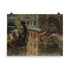 Mythological Scene by Alexander Rothaug poster on a plain backdrop in size 8"x10".
