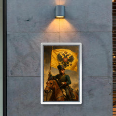 Nadezhda Durova cavalry officer disguised beneath imperial standard poster 2