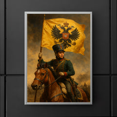 Nadezhda Durova cavalry officer disguised beneath imperial standard poster 5