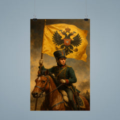 Nadezhda Durova cavalry officer disguised beneath imperial standard poster 9