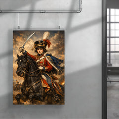 Nadezhda Durova cavalry portrait in Hussar uniform poster 4