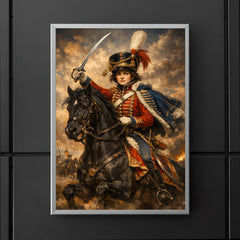 Nadezhda Durova cavalry portrait in Hussar uniform poster 5