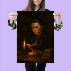 Nadezhda Krupskaya clandestine library scene poster 3