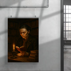 Nadezhda Krupskaya clandestine library scene poster 4