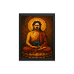 Nagarjuna framed print on a plain backdrop in size 12"x16".
