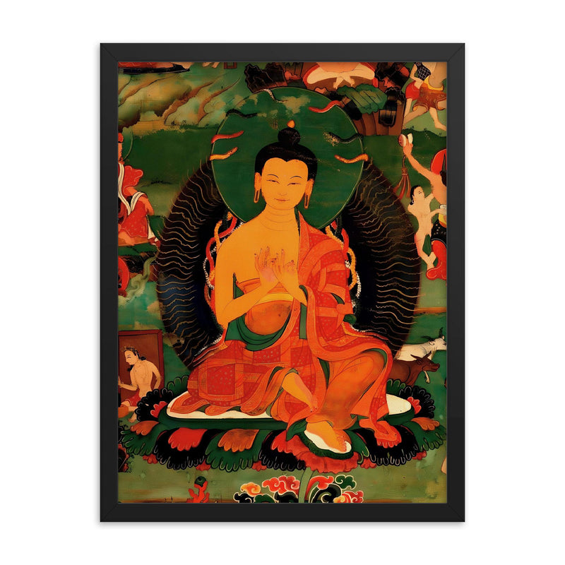 Nagarjuna framed print on a plain backdrop in size 18