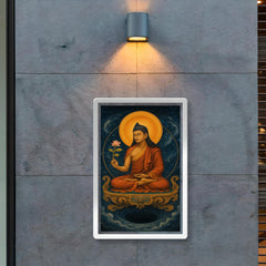 Nagarjuna on a throne of emptiness poster 2