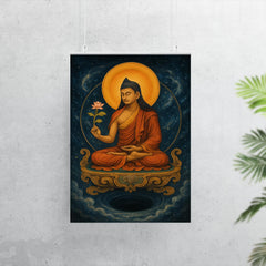 Nagarjuna on a throne of emptiness poster 7