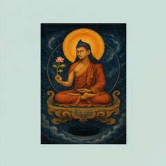 Nagarjuna on a throne of emptiness poster 8