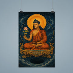 Nagarjuna on a throne of emptiness poster 9