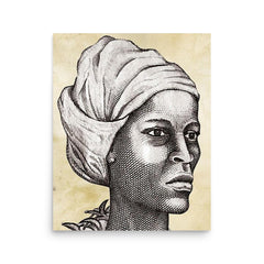 Nanny of the Maroons poster on a plain backdrop in size 16"x20".