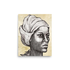 Nanny of the Maroons poster on a plain backdrop in size 8"x10".