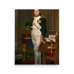 Napoleon Bonaparte poster on a plain backdrop in size 16"x20".