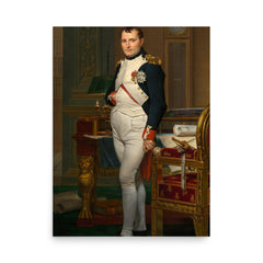 Napoleon Bonaparte poster on a plain backdrop in size 18"x24".