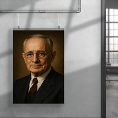 Napoleon Hill portrait poster 4