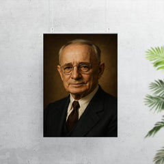 Napoleon Hill portrait poster 7