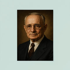Napoleon Hill portrait poster 8