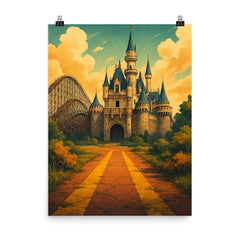 Nara Dreamland Japan poster on a plain backdrop in size 8"x10".