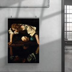 Narcissus by Caravaggio, 1600 poster 4
