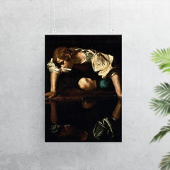 Narcissus by Caravaggio, 1600 poster 7