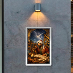 Nasir al Din al Tusi at observatory instruments poster 2