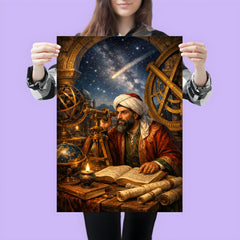 Nasir al Din al Tusi at observatory instruments poster 3