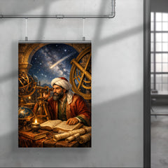 Nasir al Din al Tusi at observatory instruments poster 4