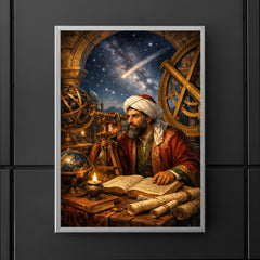 Nasir al Din al Tusi at observatory instruments poster 5