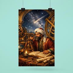 Nasir al Din al Tusi at observatory instruments poster 6