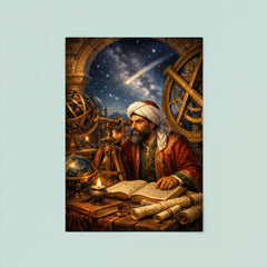 Nasir al Din al Tusi at observatory instruments poster 8