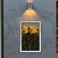 Nassim Nicholas Taleb among black swans poster 2