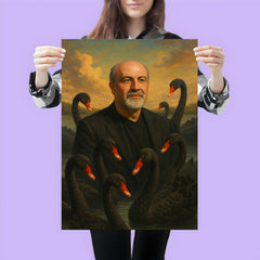 Nassim Nicholas Taleb among black swans poster 3