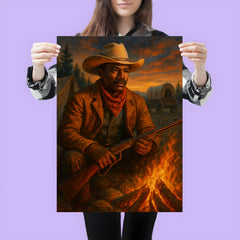 Nat Love at frontier campfire poster 3