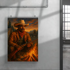 Nat Love at frontier campfire poster 4