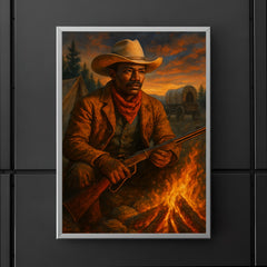 Nat Love at frontier campfire poster 5