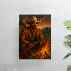 Nat Love at frontier campfire poster 7