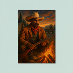 Nat Love at frontier campfire poster 8