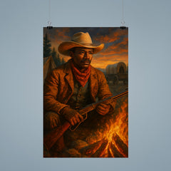 Nat Love at frontier campfire poster 9