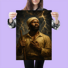 Nat Turner prophetic storm portrait poster 3