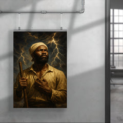 Nat Turner prophetic storm portrait poster 4
