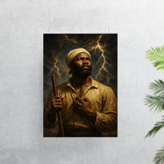 Nat Turner prophetic storm portrait poster 7