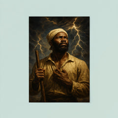 Nat Turner prophetic storm portrait poster 8