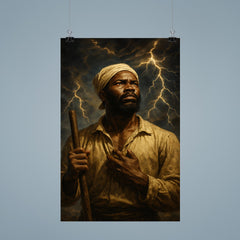 Nat Turner prophetic storm portrait poster 9