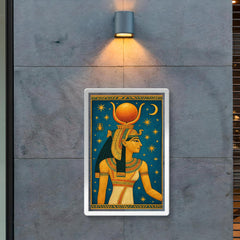 Nefertari in celestial tomb ceiling blue poster 2